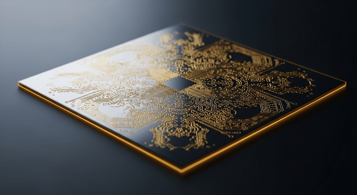 Superconducting quantum processor close-up